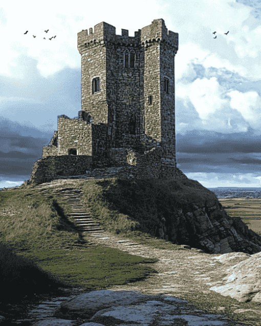 Scarbrough Castle Artwork Diamond Painting