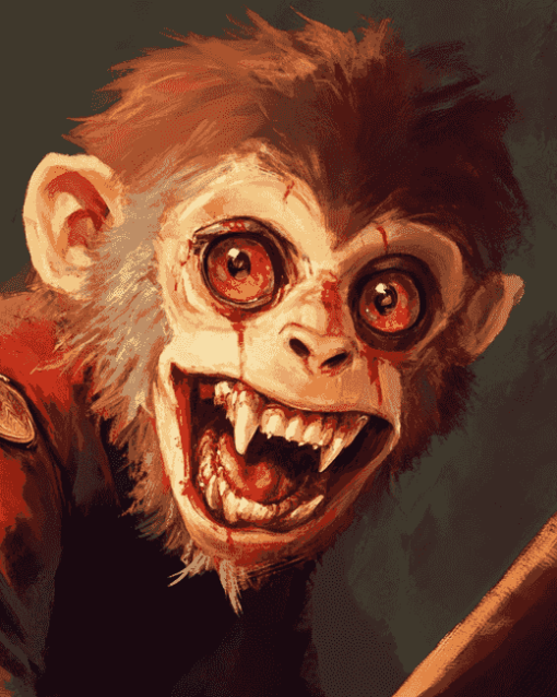 Scary Monkey Cartoons Diamond Painting