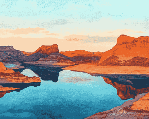 Scenic Lake Powell Diamond Painting