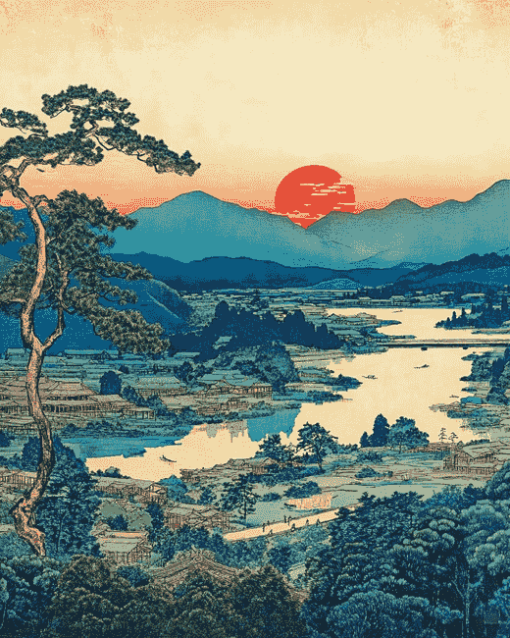 Scenic Yamashiro Landscape Diamond Painting