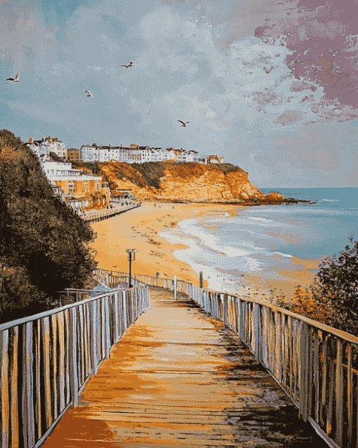 Seascape Torquay Boardwalk Diamond Painting