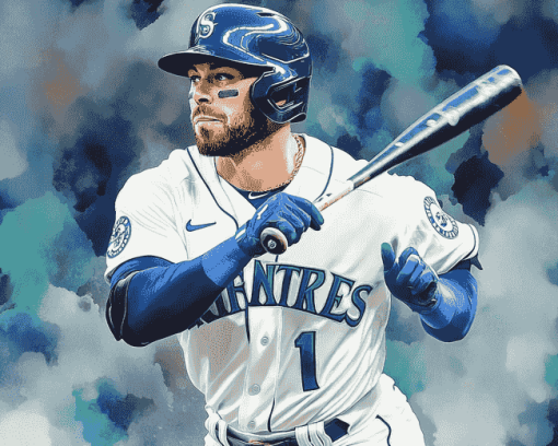 Seattle Mariners Mitch Haniger Diamond Painting