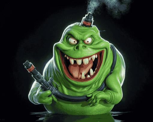 Slimer Ghostbusters Animation Diamond Painting