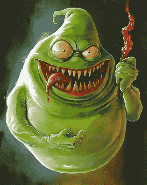 Slimer Ghostbusters Cartoon Diamond Painting