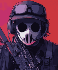 Sniper Mask Animation Diamond Painting