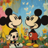 Snoopy and Mickey Mouse Cartoon Diamond Painting