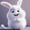 Snowball Rabbit Animation Diamond Painting