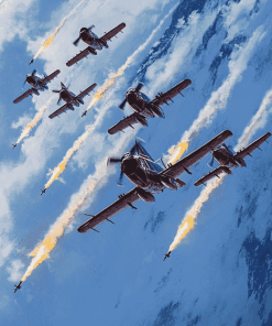 Snowbirds Military Display Diamond Painting