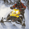 Snowmobile Engine Diamond Painting