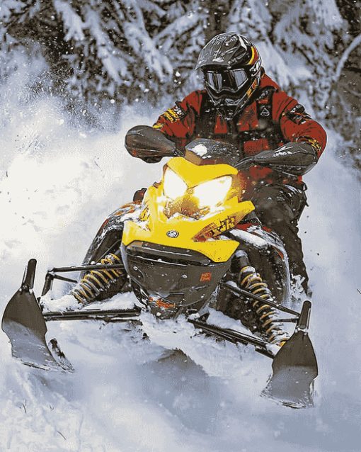 Snowmobile Engine Diamond Painting