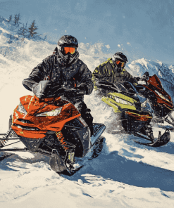 Snowmobile Engines Diamond Painting