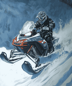 Snowmobile Engines Diamond Painting