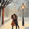 Snowy Romance for Lovers Diamond Painting