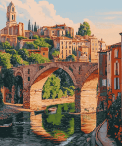 South France Architecture Diamond Painting