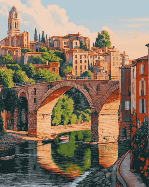 South France Architecture Diamond Painting