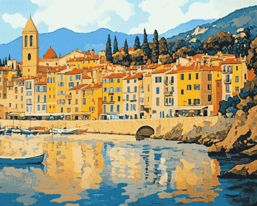 South Of France Bridges Diamond Painting