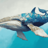 Spem Whale Marine Giant Diamond Painting