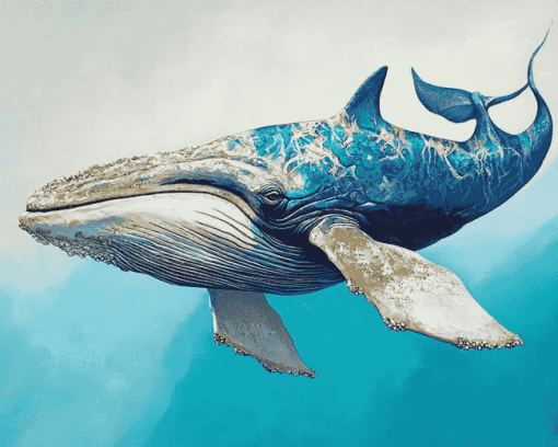 Spem Whale Marine Giant Diamond Painting