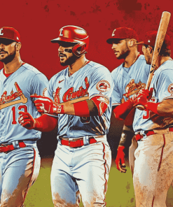 St Louis Cardinals Baseball Players Diamond Painting