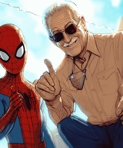 Stan Lee Spiderman Diamond Painting