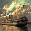 Steamboat Ships Diamond Painting