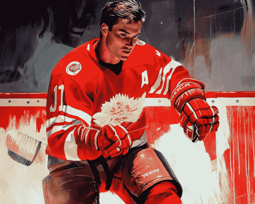 Steve Yzerman Sports Legend Diamond Painting