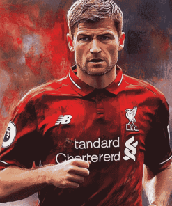 Steven Gerrard Football Icon Diamond Painting