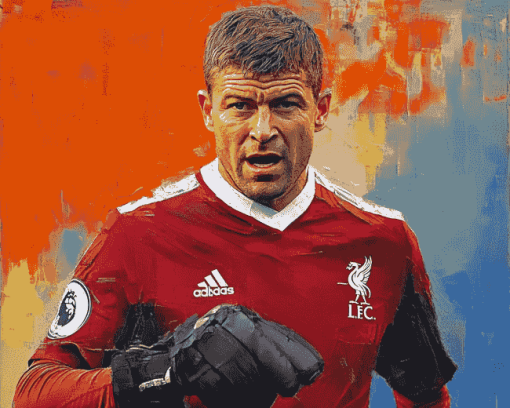 Steven Gerrard Football Icon Diamond Painting