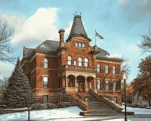 Stillwater Courthouse Castle Diamond Painting