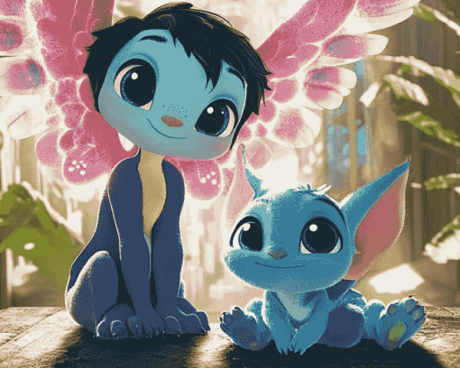 Stitch Animated Friends Diamond Painting