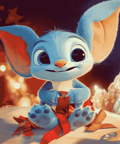 Stitch and Angel Cartoon Diamond Painting