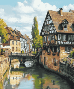 Strasbourg France Scenic Diamond Painting