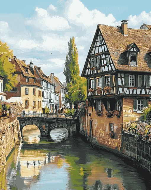 Strasbourg France Scenic Diamond Painting