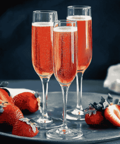 Strawberry Champagne Delight Diamond Painting