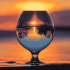 Sunset Seascape Glass Diamond Painting