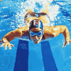 Swimming Champion Diamond Painting