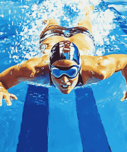 Swimming Champion Diamond Painting