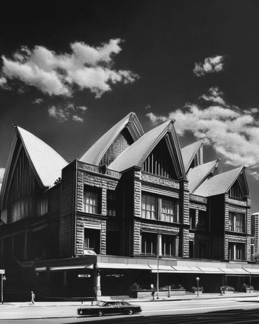 Sydney Buildings Black And White Diamond Painting