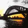 Sydney Harbor Bridge Silhouette Diamond Painting