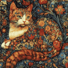 Tapestry Cat Masterpiece Diamond Painting