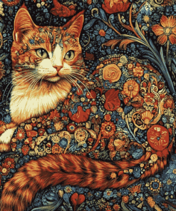 Tapestry Cat Masterpiece Diamond Painting