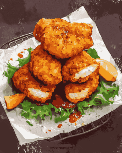 Tasty Chicken Nuggets Diamond Painting