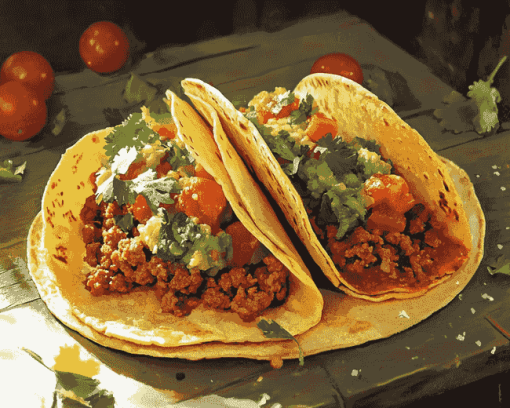 Tasty Tacos Mexican Diamond Painting