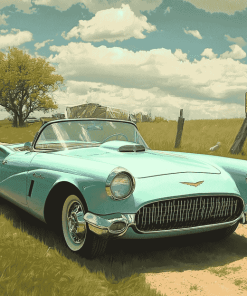 Tbird Car Diamond Painting