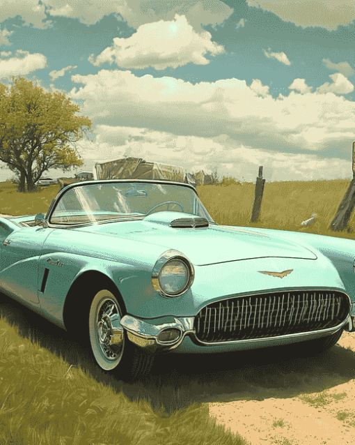 Tbird Car Diamond Painting