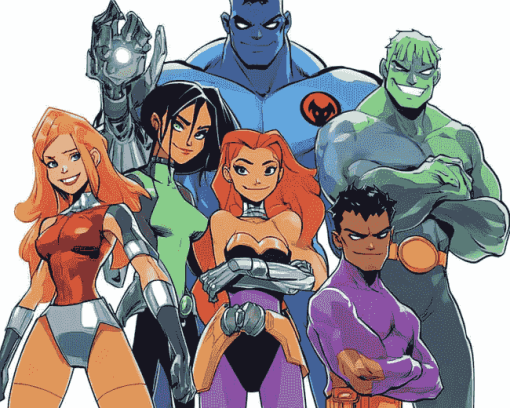 Teen Titans Animated Series Diamond Painting