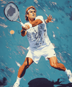 Tennis Legend Andre Agassi Diamond Painting