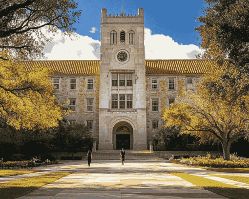 Texas University Landmark Diamond Painting