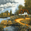 The Hay Wain Landscape Diamond Painting