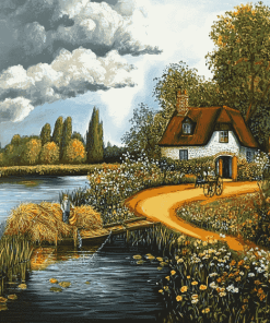 The Hay Wain Landscape Diamond Painting